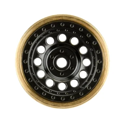 Pro-Line Rock Shooter 1.0" Brass Mini Rock Crawler Beadlock Wheels (Black) (2pcs)