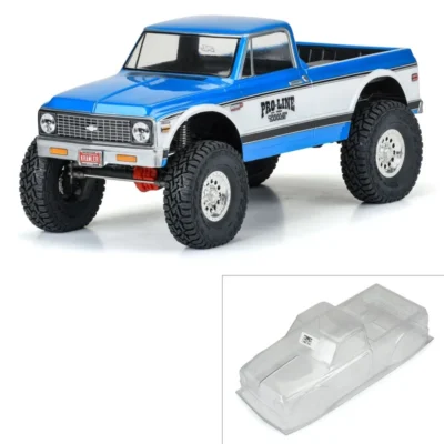 Pro-Line 1972 Chevy K-10 1/10 Scale Rock Crawler Body (12.3" WB) (Clear)