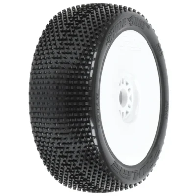 Pro-Line Hole Shot 2.0 Pre-Mounted 1/8 Buggy Tires (S3) (White) (2pcs)