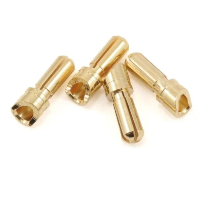 ProTek RC 3.5mm "Super Bullet" Gold Connectors (4 Male) (PTK-5033)