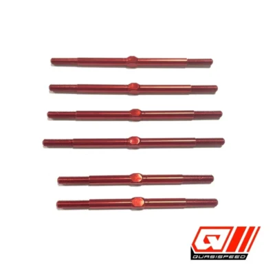 Team GFRP Quasi Speed 23 Apollo Aluminum Turnbuckle Kit (Red)