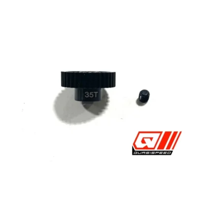 Quasi Speed Aluminum 48p Pinion Gear 5mm Shaft (35T)