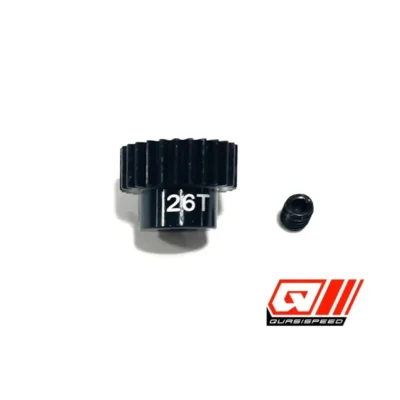 Quasi Speed Aluminum 48p Pinion Gear 5mm Shaft (26T)