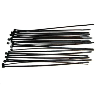 Racer's Edge 7 1/2" Black Tie Wraps (25pcs)