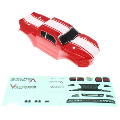 Redcat Volcano-16 Truck Body (Red) w/ Body Decals (RER13659)