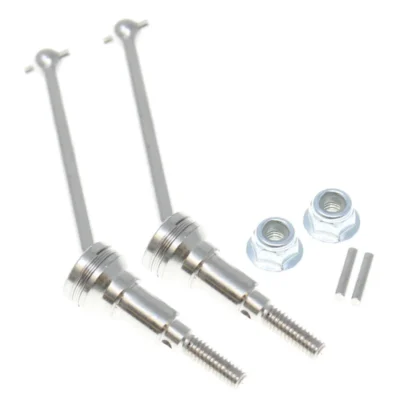 Redcat Racing Volcano-16 Metal Front CAD Shafts w/ Pins & M4 Lock Nut (RER13681)