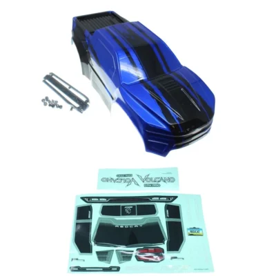 Redcat 1/10 Truck Body w/ Roof Skids and Spoiler (Blue) (RER14488)