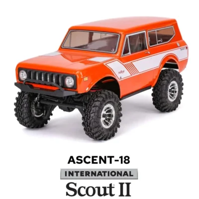 Redcat Ascent-18 International Scout II 1/18 Scale Mini Rock Crawler (Orange)