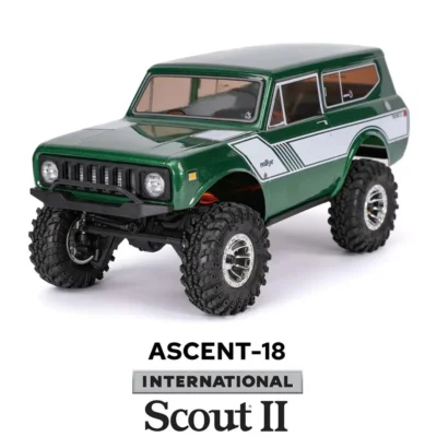 Redcat Ascent-18 International Scout II 1/18 Scale Mini Rock Crawler (Green)