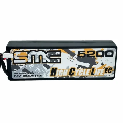 SMC 2S Hardcase LiPo Battery w/ EC3 Connector (7.4V/5200mAh/50C)