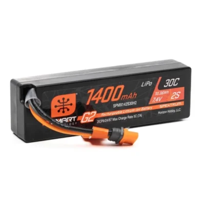 Spektrum RC Smart G2 2S Lipo Battery w/ IC2 Connector (7.4V/1400mAh/30C)