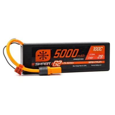 Spektrum RC 2S 100C Smart G2 LiPo Hard Case Battery Pack w/ IC5 Connector (7.4V/5000mAh)