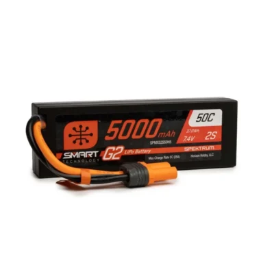 Spektrum RC Smart G2 2S Lipo Hardcase Battery w/ IC5 Connector (7.4V/5000mAh/50C)