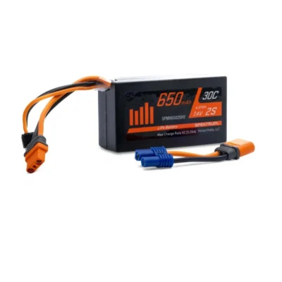 Spektrum RC 2S Mini LiPo Battery w/ IC2 Connector (7.4v/650mAh/30C)