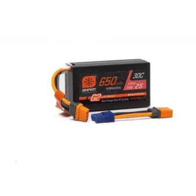 Spektrum 2S Smart G2 LiPo Battery w/ IC2 Plug (650mAh/7.4V/30C)