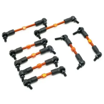 Yeah Racing HPI Sprint 2 7075 Aluminum Orange Tie Rod Set (8pcs) SPT2-115OR