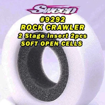 Sweep Racing 1.9" Dual Stage Crawler Open Cell Inserts (Soft) (2pcs)