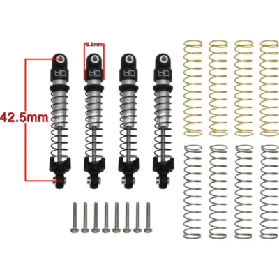 Hot Racing Aluminum Threaded Long Travel Oil Shocks For Axial SCX24