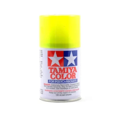 Tamiya Ps-27 Fluorescent Yellow Lexan Spray Paint (100ml)