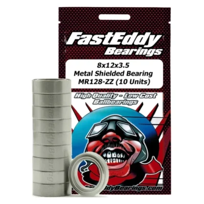FastEddy 8x12x3.5 Metal Shielded Bearing MR128-ZZ (10pcs)
