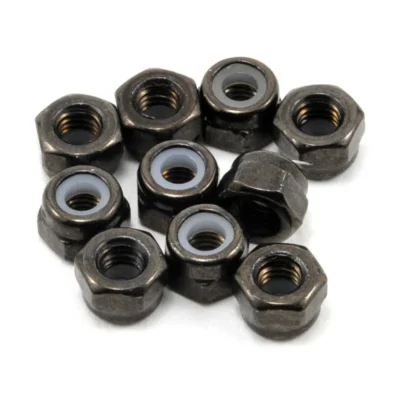 Tekno RC M3 Locknuts (Black) (10pcs)