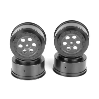Tekno RC TR606 Short Course Wheel SCT410 Offset w/ 12mm Hex (Black) (4pcs)
