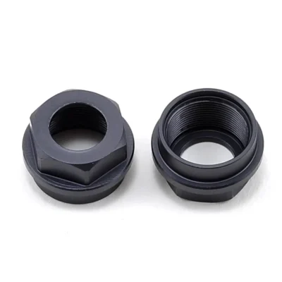 Tekno RC Aluminum Shock Cartridge Cap Set (Gun Metal) (2)