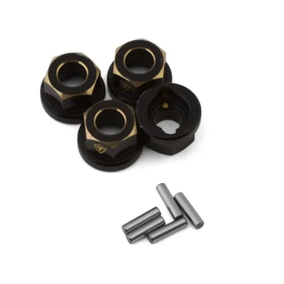 Treal Hobby FCX24 Brass Wheel Hub Spacers (+4.2mm) (4pcs) (1.6g)
