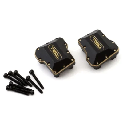 Treal Hobby Brass Differential Covers for Traxxas TRX-4M (Black) (2) (15.8g)