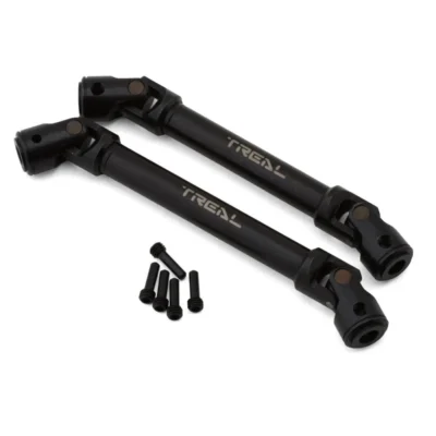 Treal Hobby Heavy Duty Hardened Steel Center Driveshafts for Traxxas TRX-4 (2) (Front/Rear)