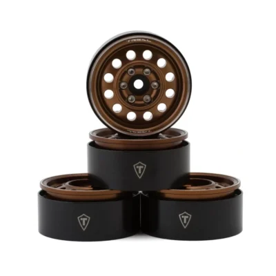 Treal Hobby Type I 1.9" Vintage 12-Hole Beadlock Wheels (Bronze) (4pcs)