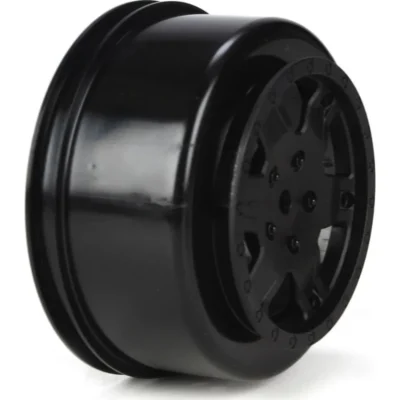 Team Losi Racing 12mm Hex Short Course Wheels (Black) (2pcs)