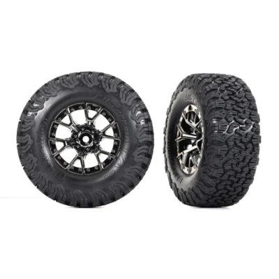 Traxxas Raptor R 4x4 BFGoodrich Tires w/ Black Chrome Wheels (10187-BLKCR)
