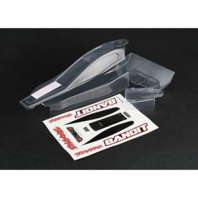 Traxxas Bandit Body w/ Wing & Decal Sheet (Clear) (2417)
