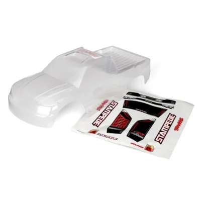 Traxxas Stampede Body Shell w/ Decal Sheet (Clear)