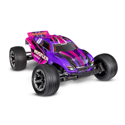 Traxxas Rustler 2WD HD 1/10 RTR Stadium Truck w/ Battery & USB-C Charger (Pink)