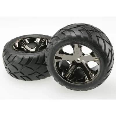 Traxxas Anaconda Rear Tires w/ Black Chrome All Stars Wheels (3773A)