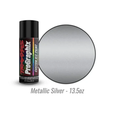 Traxxas ProGraphix Custom RC Lexan Body Paint (Metallic Silver) (13.5oz)