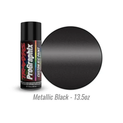 Traxxas ProGraphix Custom RC Lexan Body Paint (Metallic Black) (13.5oz)