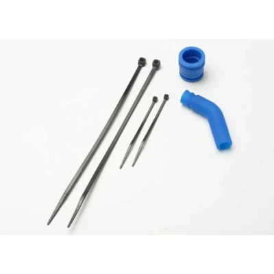 Traxxas Exhaust Defelctor/Pipe Coupler (Blue) (5245)