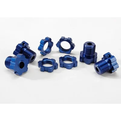 Traxxas Revo/Summit 17mm Splined Wheel Hub w/ Wheel Nut (Blue)
