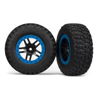 Traxxas Slash BF Goodrich Tires w/ SCT Split Spoke Wheels (2WD Front) (Black/Blue) (2pcs)