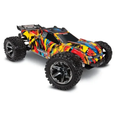 Traxxas Rustler 4X4 VXL 1/10 Scale RTR Stadium Truck (Solar Flare)