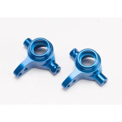 Traxxas 4x4 Aluminum Steering Blocks (Blue)