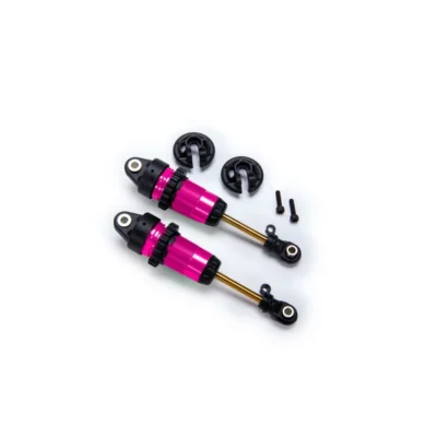 Traxxas GTR Shocks Long Pink Aluminum PTFE Coated Bodies w/ TiN Shafts
