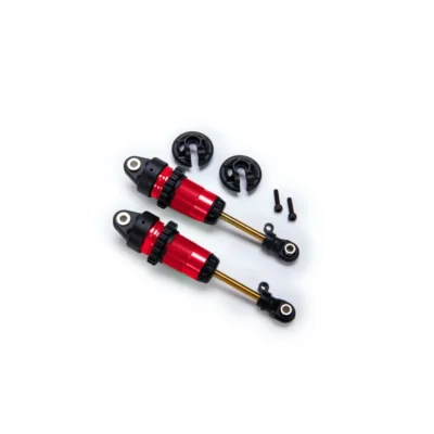 Traxxas GTR Shocks Long Red Aluminum PTFE Coated Bodies w/ TiN Shafts