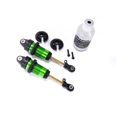 Traxxas GTR Shocks Long Green Aluminum PTFE Coated Bodies w/ TiN Shafts