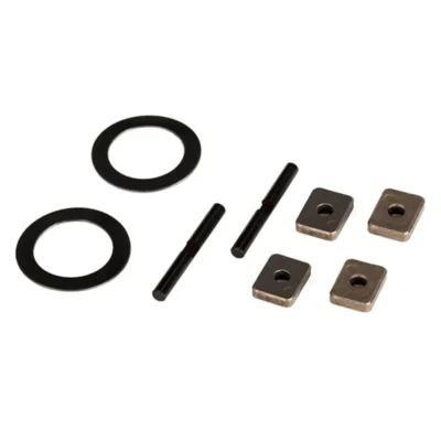 Spider gear shaft (2)/ spacers (4)/16X23.5X.5 TW (2)