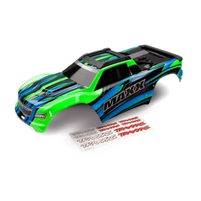 Traxxas Maxx V1 Body w/ Decals (Green) (8911G)