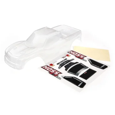 Traxxas Hoss 4x4 VXL Body Shell w/ Decal Sheet (Clear)
